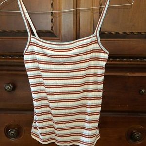 Madewell Rib Knit Cotton Tank Top Sz S